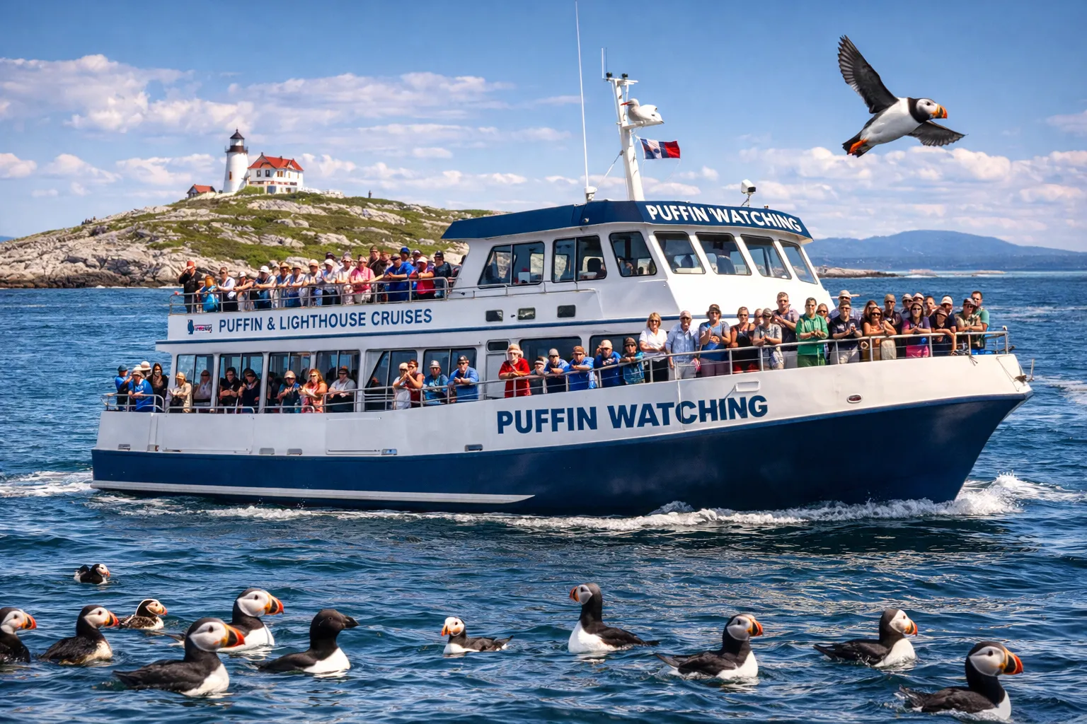 Puffin tours Maine coast